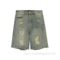 Vintage Jeans Light Wash Denim Cotton Shorts